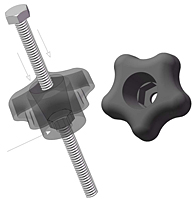 5S3 Snap Lock Star Knob Illustration